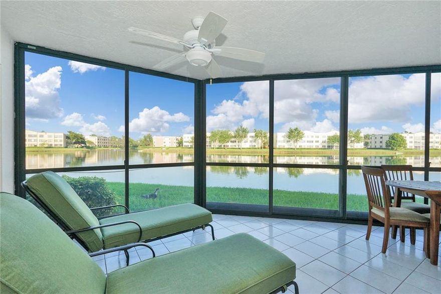 Back On Market - Buyers Financing Fell Thru. This King Model is a Corner Unit with a Peaceful Waterfront View on the 1st Floor!! 2 Bed, 2Bath & Can Be Converted into 3rd Bed if Needed. Guarded Entrance & Assigned Parking Space Directly Outside Unit. Tastefully Renovated & Immaculate Condition! Most Appliances are Brand New & Hardly Been Used! Tile Flooring Throughout & Large Eat In Kitchen with Gorgeous Granite Countertops. Association Requires Ages 55+ Only.