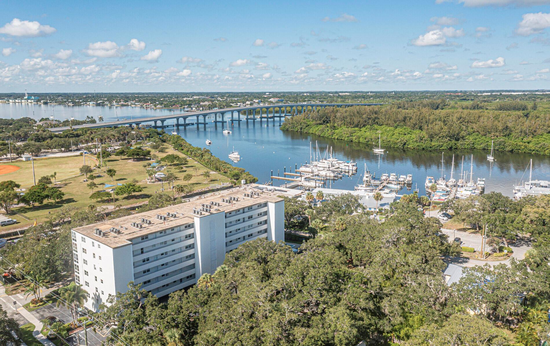 Spectacular 6th-floor 2 bedroom, 2 bath condo offering stunning views of the Intracoastal Waterway and bridge from the glass-enclosed 168 sq. ft. sunroom. Completely renovated with architectural-level design, featuring solid-core doors and custom trim for a quiet, refined environment. This high-end fully furnished residence stands a level above the rest and is within walking distance of the beach, unique shops, the theater, and the museum. Water, Sewer, Electric, Cable, and Internet included in the monthly rent. This is a must see!