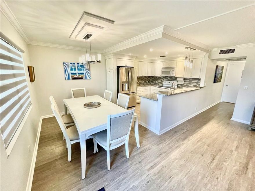 BEAUTIFUL CONDO, 2 BEDROOMS AND 2 FULL BATHROOMS LOCATED ON THE 4TH FLOOR. CENTRAL AC. THE LARGEST SWIMMING POOL IN CENTURY VILLAGE IS  NEXT TO THE BUILDING. UNIT IS TOTALLY REMODELED.  DREAM KITCHEN HAS COUNTER BAR AND NEW FRENCH DOOR REFRIGERATOR. CUPBOARDS ARE MADE WITH CUSTOM BUILD INS FOR BOTH BEDROOMS. BUILDING HAS BRAND NEW SPECIAL ELEVATOR. FLORIDA ROOM HAS IMPACT WINDOWS AND TILE ON THE FLOOR. VINYL FLOORS IN THE LIVING ROOM AND BAMBOO FLOORS IN BOTH BEDROOMS. SAFE, GATED COMMUNITY WITH CAFÉ’/RESTAURANT ON PREMISSES. 3.5 MILES TO THE BEACH! CENTURY VILLAGE -55+ COMMUNITY, HAS FREE BUSES TO THE SHOPPING PLAZA, TENNIS COURTS, FITNESS CLUB, AND A GRAND CLUBHOUSE. FURNITURE & PICTURES ARE NOT INCLUDED IN THE SELLING PRICE. THIS GORGEOUS CONDO IS READY TO MOVE -IN.!!!