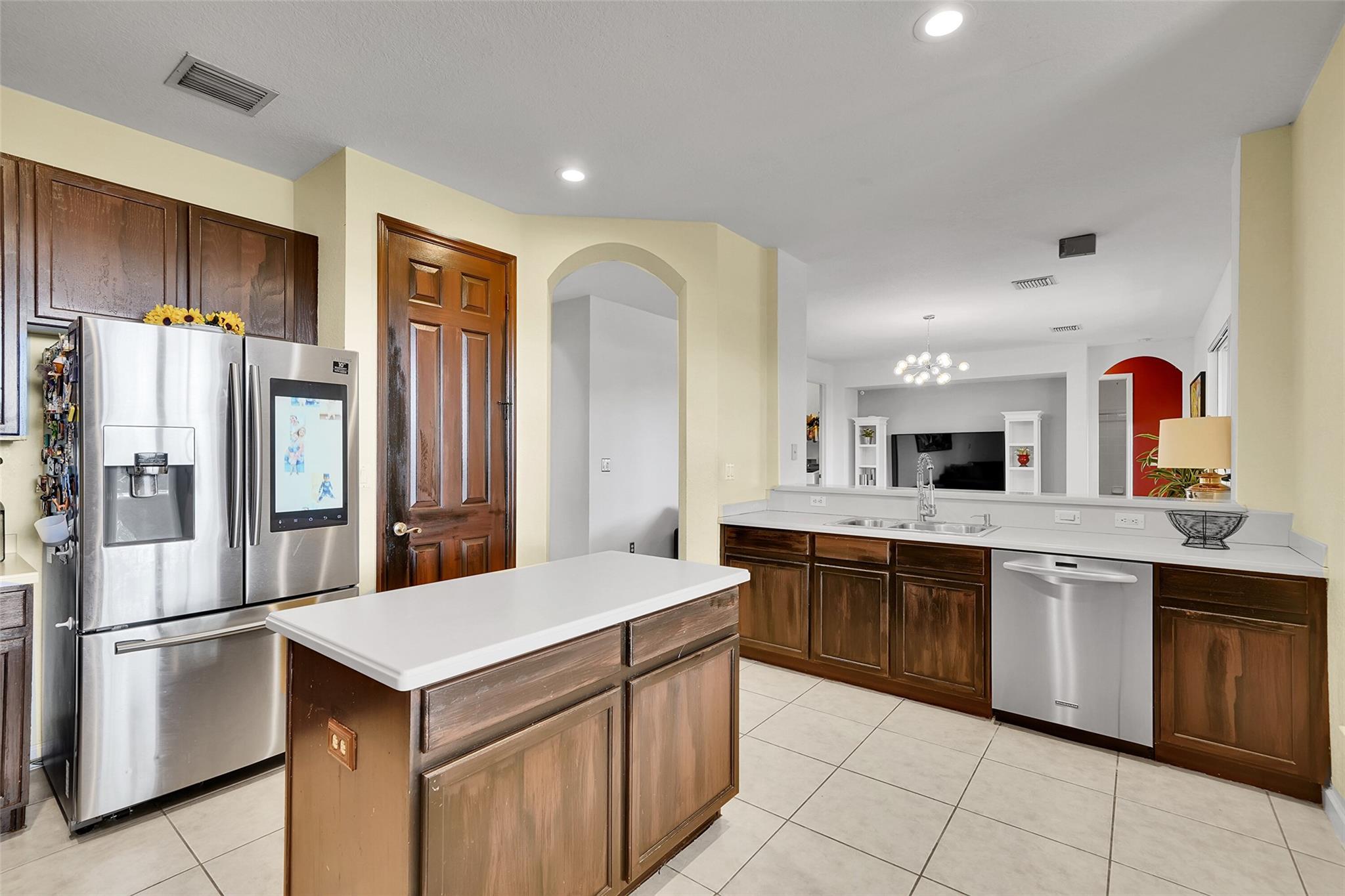 Welcome to this spacious 5-bed, 3-bath pool home in gated Isles at Weston—offering top-rated schools, great amenities, & resort-style living. Flexible layout with a full bed & bath downstairs, ideal for guests or in-laws. The large kitchen features wood cabinets & a walk-in pantry, opening to a family room overlooking the heated saltwater pool with therapy jets. Enjoy a fenced patio & covered terrace—great for relaxing or entertaining.
Neutral tile in living areas, 3-car garage, and luxury vinyl floors on the staircase and entire second floor add style and function. Upstairs, the primary suite offers dual sinks, soaking tub, & separate shower. HOA includes internet and alarm. Zoned for A-rated Manatee Bay Elementary, Falcon Cove Middle, and Cypress Bay High. Move in before school starts!
