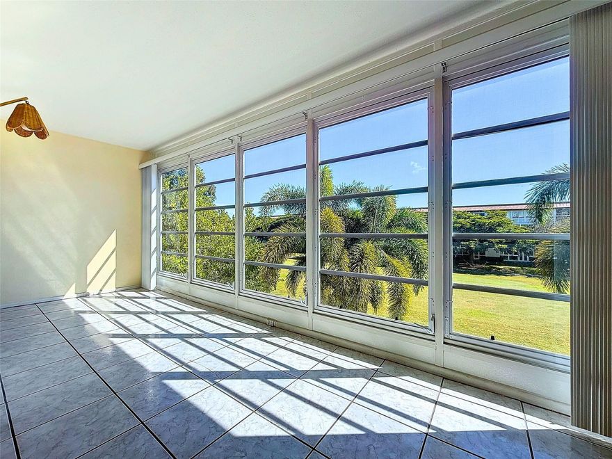 Welcome to Wynmoor, a friendly 55+ community in Coconut Creek! This bright 2BR/2BA rental offers stainless steel appliances, abundant natural light, and an enclosed balcony with peaceful golf course and palm tree views. Partially furnished for added convenience, the open layout flows seamlessly for comfortable living. Stay active with 10 tennis courts, 10 pickleball courts, 20 pools (lap & walking), an 18-hole golf course, a 962-seat theater, fitness classes, and 70+ social clubs. Stroll scenic pathways, mingle at year-round events, and embrace a community designed for an active lifestyle. All within a secure, guard-gated environment, you’ll find countless opportunities to stay active, social, and inspired. Discover your next chapter where every day feels like a well-deserved getaway!