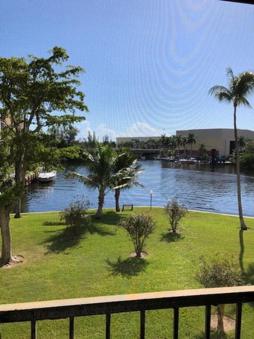 Updated unit with two large bedrooms with a Jack and Jill bathroom.  Beautiful view of the wide part of the canal going to the Intracoastal.  Close to downtown Boca and Mizner Center.  Boca Bayou is all ages and is gated for additional piece of mind.  Sorry no pets allowed except those with proper paperwork.  Moving into Boca Bayou you won't be disappointed.
