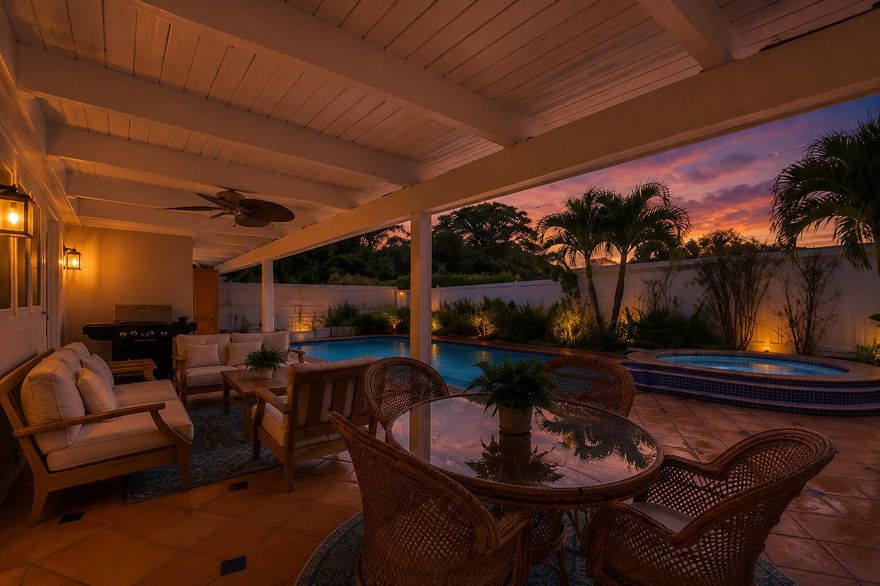 Welcome to this beautifully maintained home in Boynton Beach, offering the perfect blend of comfort, privacy, and exceptional value. Ideal for both homeowners and investors, this property is situated in a quiet, well-kept neighborhood with no HOA restrictions—providing the flexibility and freedom highly sought in today's market. Step inside to discover a bright, open-concept  layout enhanced by modern finishes and a warm, inviting ambiance. The main living areas feature elegant flooring and contemporary lighting, creating a clean and cohesive design throughout. The kitchen serves as the heart of the home, showcasing updated cabinetry, quality appliances, stylish countertops and ample storage—perfect for both everyday living and entertaining. One of the largest homes in the highly sought-after Chapel Hill neighborhood, this exceptional residence offers more than 3,000 square feet of thoughtfully designed living space, blending comfort, flexibility, and timeless appeal. Featuring four spacious bedrooms with the potential for a fifth bedroom or private office, the versatile layout is perfectly suited for a variety of lifestyles. The generously sized bedrooms offer spacious closets and well-planned layouts designed to maximize comfort and privacy. A desirable split floor plan enhances functionality, while a dedicated yoga and fitness studio provides the perfect space for wellness, recreation, or additional living flexibility. Designed for both relaxed everyday living and effortless entertaining, the home features multiple gathering spaces, including a formal dining room, breakfast nook, inviting family room, and an expansive billiard and entertainment room. A private west wing adds even more versatility, offering the fourth bedroom, a full bathroom, and a large living area currently used as a yoga and fitness studio—ideal for guests, multigenerational living, or a private retreat. The flexible office/bonus room is conveniently located adjacent to the laundry room and full cabana bath, and features its own private entrance and separate driveway access. This is a large storage room with conversion potential, this space is ideal for a home office, guest suite, or future mother-in-law suite. Step outside to your own private backyard oasis, complete with lush tropical landscaping, a sparkling pool and spa, and expansive outdoor space perfect for entertaining, gardening, pets, or simply unwinding in total privacy. Situated on a large corner lot, the property offers exceptional curb appeal and tremendous potential as either a primary residence or a high-performing investment property. Ideally located just minutes from premier shopping, dining, top-rated schools, pristine beaches, and the vibrant downtown districts of Delray Beach and Boynton Beach, this home offers the perfect balance of lifestyle and convenience. Surrounded by new construction and beautifully revitalized homes, 903 SW 28th Avenue is positioned within a rapidly growing area, making it a compelling opportunity for both homeowners and investors seeking long-term value, location, and future potential. Offered fully furnished and move-in ready, this is a rare opportunity to own a truly versatile and exceptional property in one of the area's most desirable neighborhoods.
