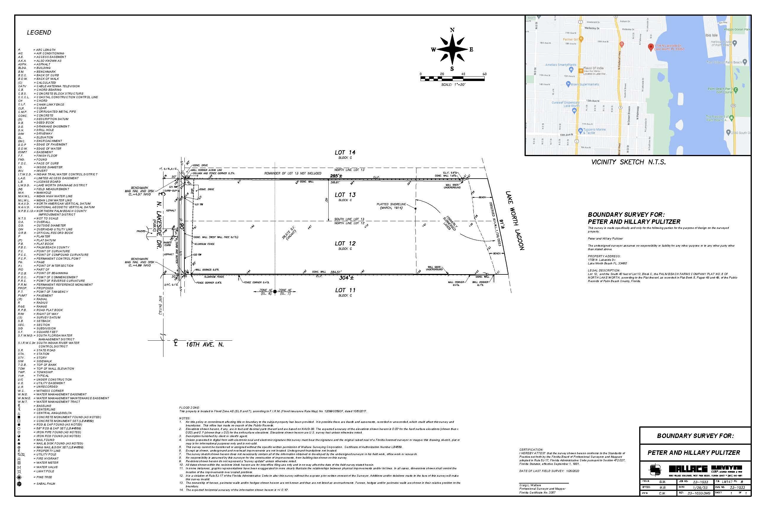 NORTH LAKE WORTH - Land