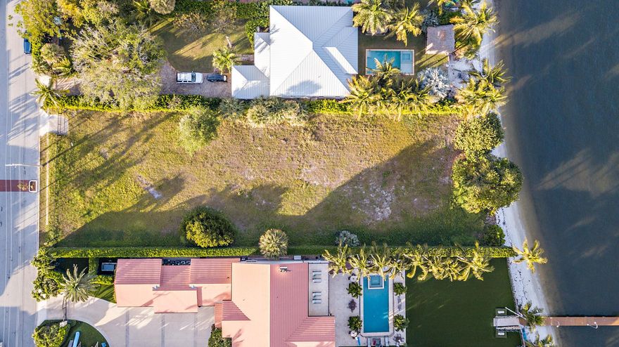 First time offered with over 300 feet of depth!!!!! This beautiful parcel of cleared land has a white sand beach and amazing east views. The property is large enough to build a family compound and is a boater's dream with expansive views of the Intracoastal Waterway. Today, this is the least expensive waterfront land for sale in the area. A terrific investment for both an end user or developer.