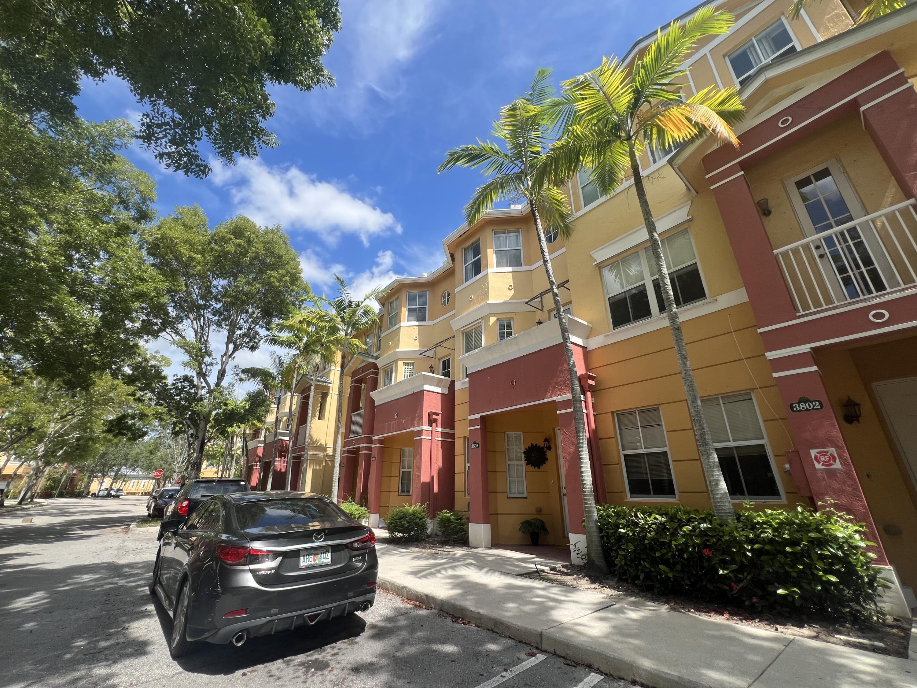 Beautiful 3-story townhome. One suite with full bath are conveniently located on the 1st floor. The 2nd floor features an open & bright living room, kitchen area and a powder room. The master bedroom, master bath, and separated 2nd bedroom and 2nd bath are on the 3rd floor. Tile and laminate floor throughout the home. A rated schools. The spacious layout includes a 1-car garage. Located in a sought-after community, you'll have access to a pool and clubhouse, and Publix and shopping are just a short walk away.