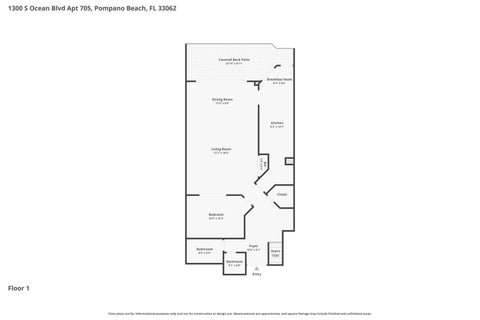 Tiny photo for 1300 S Ocean Boulevard #705, Pompano Beach, FL 33062 (MLS # B26023111)