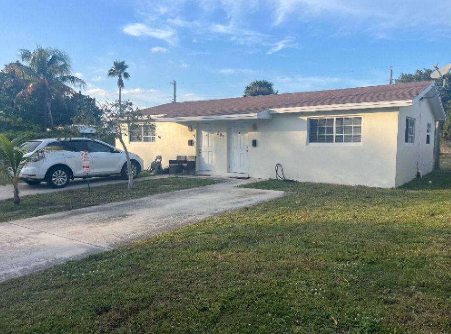 Beautifully updated duplex located in the heart of Boynton Beach. The entire property has been upgraded, including impact windows, updated plumbing, and electrical systems. Roof replaced in 2015. Each unit features its own separate electric and water meters. Conveniently located just minutes from I-95, the beach, and Atlantic Avenue. This turnkey multifamily property is ideal for investors or owner-occupants seeking a low-maintenance, easy-to-manage investment. All tenants are currently on a month-to-month basis, offering flexibility for future plans. Do not walk the peoprty, there are tenants in place and we do not want to disturb them.