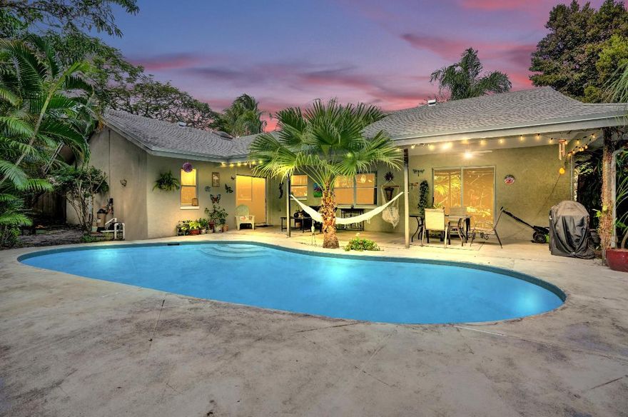 3 bedroom, 2 bath pool home in Royal Palm Beach for under $500,000! Welcome to this charming, peaceful home filled with character and potential waiting to be made yours. Boasting spacious living areas and bedrooms and a primary bedroom that opens to your fenced, private backyard and pool, this residence is perfect for relaxing or hosting guests. Additional highlights include a 2021 roof and 2024 A/C, brand new tub and surround tile in second bath! Nestled in a quiet, minimal HOA neighborhood this home is located close to top-rated schools, dining and shopping. Central to the many parks and community activities of RPB and only minutes away from the Wellington Equestrian facilities and mall. Priced to sell. Don't let this opportunity slip by, schedule your showing today!