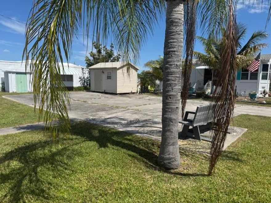 55 + CO-OP Community, Whispering Creek. Vacant Lot...Ready for Your Mobile Home or Tiny Home! That's right...TINY HOME APPROVED! This cleared and ready-to-go lot is nestled in a welcoming CO-OP community where you OWN a share in the park, not a land lease! Unbelievably low HOA...just $255 a month! Beautiful corner lot with storage shed included, bring your vision and settle into affordable Florida living with ease. Whether you're dreaming of a cozy mobile home or a trendy tiny home escape, this is your blank canvas in a peaceful, community-oriented setting.