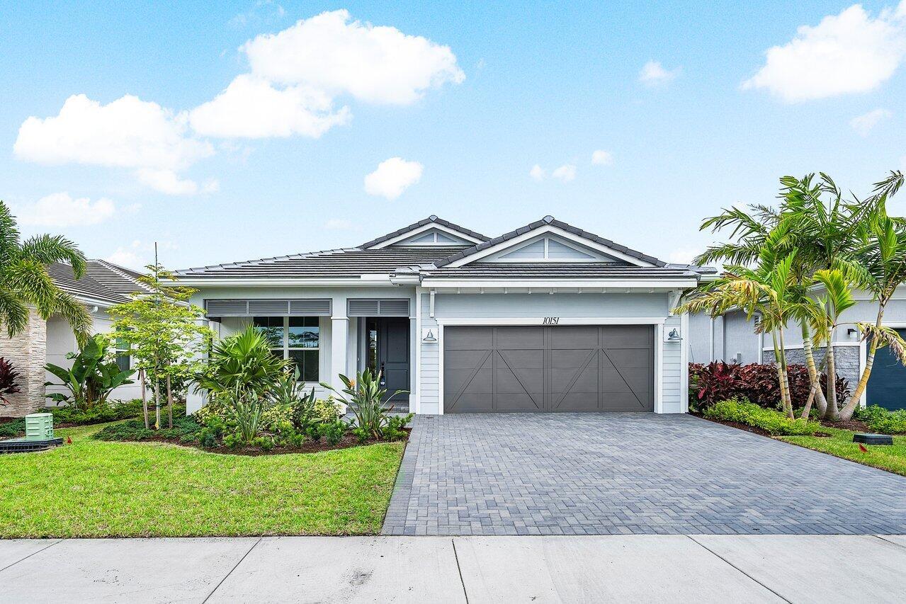 Rare Opportunity! 3 Bedroom Samantha Model in Regency at Avenir - Move-In Ready! Welcome to this new, never lived-in true 3 bedroom Samantha model in Palm Beach County's most sought-after 55+ active adult community, Regency at Avenir! With the den smartly converted to a 3rd bedroom (an upgrade option offered by the builder), this open-concept home is ready for immediate occupancy - no waiting, no building delays! Step inside and be wowed by the gourmet kitchen featuring stainless steel appliances, designer quartz countertops with a stunning waterfall island, contemporary tile backsplash and an abundance of cabinetry.