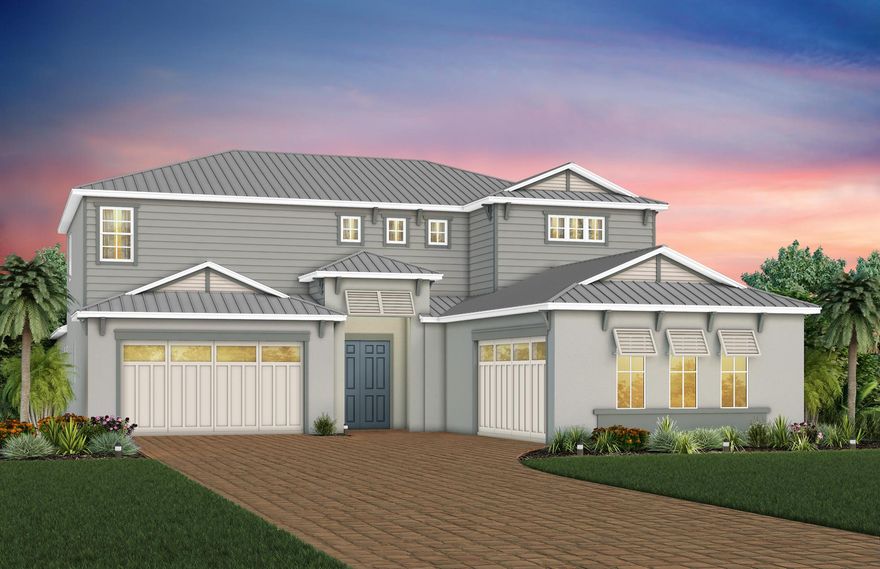 New Construction in Jupiter at Bridgewater!  Limited opportunity to choose your interior finishes into the home.  Plus receive $50K towards your interior finishes,  Completion date estimated Spring 2024.  This home must be seen to be believed.  Convenient ground floor master suite, oversized loft and media room upstairs and a pool help make this home a one of a kind castle!