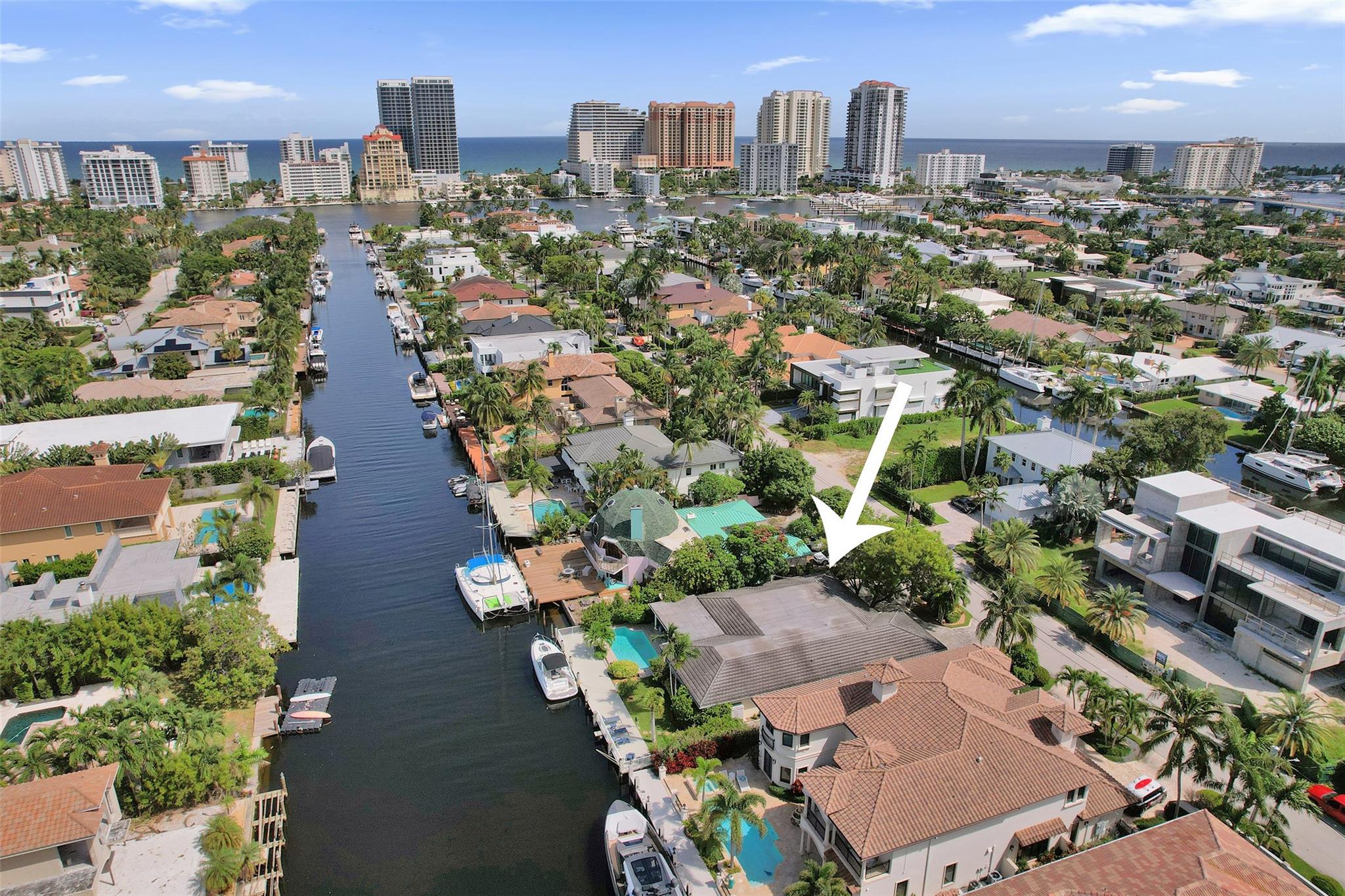 Welcome to one of the more desirable streets, located in the coveted Seven Isles neighborhood off Las Olas Blvd in Fort Lauderdale. This spacious 3 bedroom, 2 bathroom home spans 3,026 square feet and is ready for you to customize or build the home of your dreams. With 78 feet of prime waterfront, this property ensures easy ocean access and no fixed bridges. Flat tile roof was redone in 2015. Whether you're an investor or ready to settle into a waterfront lifestyle, this property promises endless potential in a top tier location.