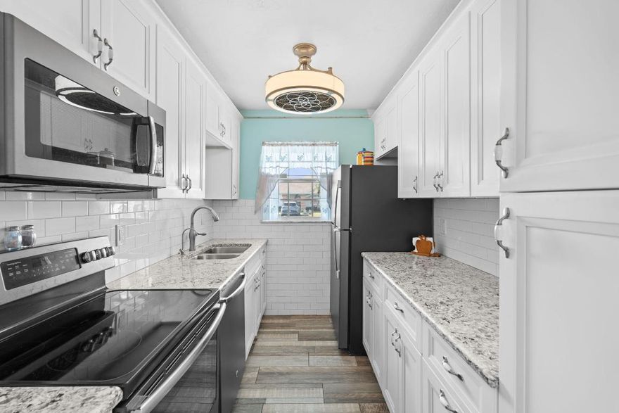 Welcome to 626 Pines Knoll Drive, Unit D, located in an active 55+ community in Fort Pierce. This bright end unit offers added privacy and an abundance of natural light throughout. The home features a beautifully renovated kitchen with updated finishes. An enclosed Florida room provides additional space to relax and enjoy the peaceful surroundings year-round. Residents enjoy access to community amenities including a pool, pickleball courts, and a clubhouse, creating an engaging and low-maintenance lifestyle. Conveniently located near shopping, dining, medical facilities, and major roadways. Ideal for full-time or seasonal living, schedule your private showing today.