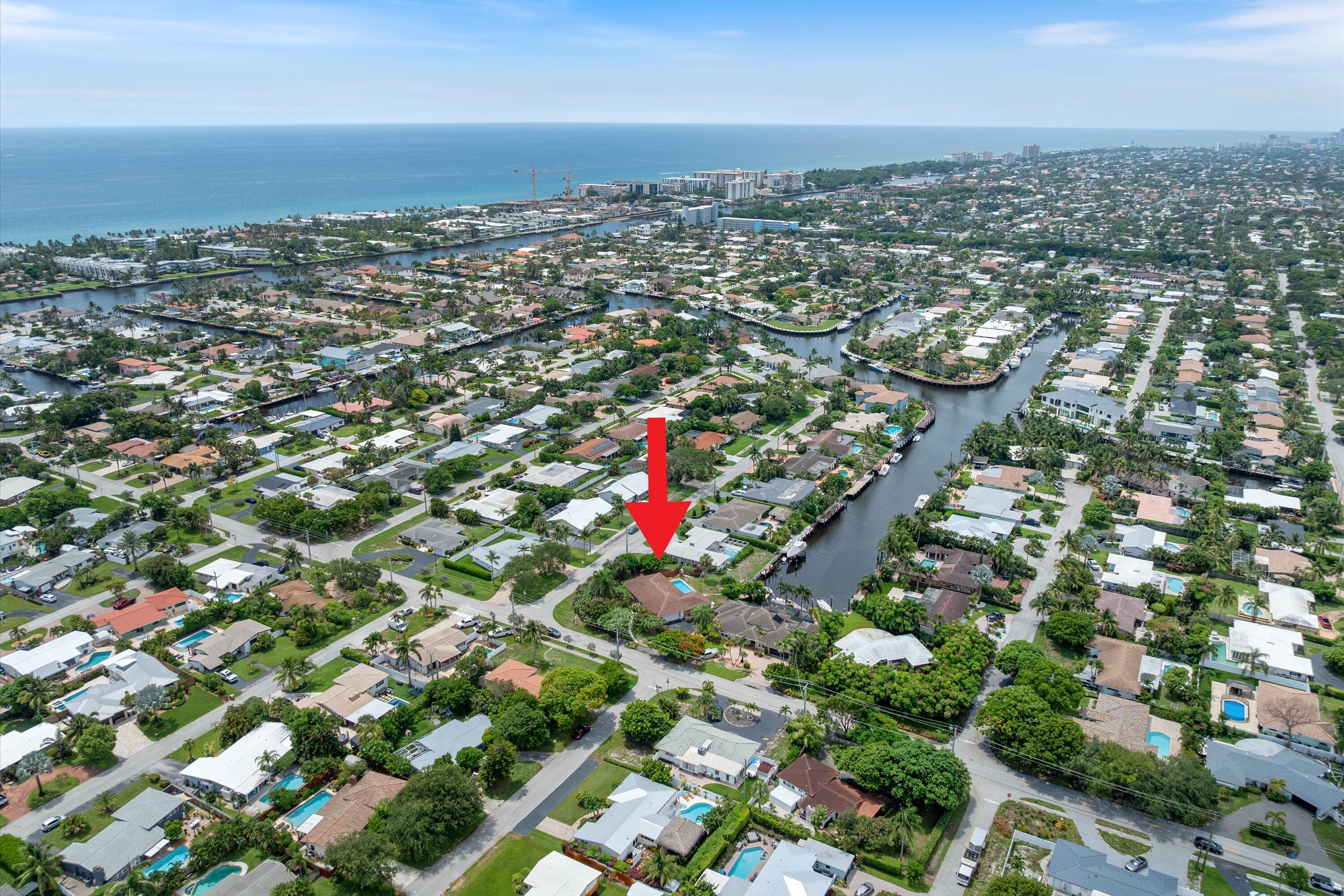 The best WATERFRONT OPPORTUNITY in all of the Deerfield Beach Cove! This home is located minutes from the intracoastal with NO fixed bridges. Featuring 3-bedroom and 2-bathrooms this homes sits on an oversized 13,902 sqft lot and is equal distance from the Hillsboro and Boca Raton inlets. The frontage can accommodate a 30 foot boat. A new S tile roof was installed in 2018, new AC, new electrical panel, and newly resurfaced pool. The Cove is perfectly located minutes from the city's award winning beach, shops and restaurants. Make this home your dream South Florida escape.