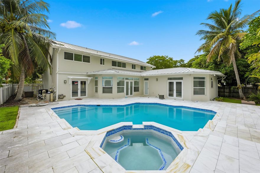 Very rare opportunity to buy a huge 2 story house in Dolphin Isles with a 2 car garage, a pool and over 8,000 SF lot. This property is not a turnkey situation but ready for someone to put their finishing touches on it. It does need certain finishes. Permit completed for addition (master bed, cabana bath and master bath) in 2006 - New metal Roof 2006. New Pool 2008. New Electrical 2017, new impact windows 2017, New Front door 2018.