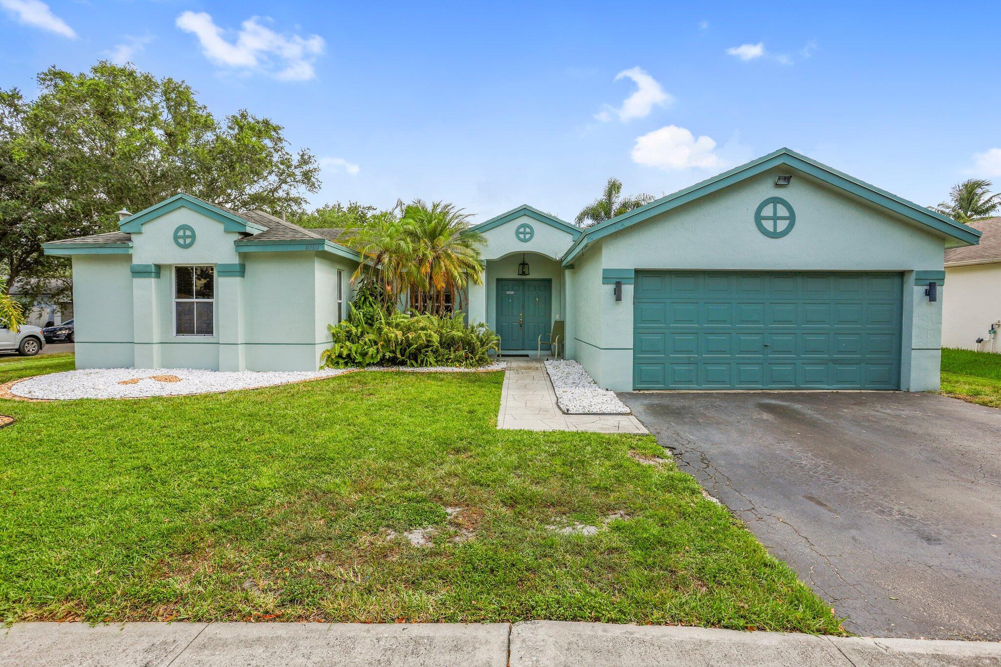 Beautifully maintained 3-bedroom home in Coconut Creek featuring a split floor plan, 2-car garage, and lush tropical landscaping. Enjoy the South Florida lifestyle with a private backyard oasis complete with a sparkling pool--perfect for relaxing or entertaining. Located in a quiet community with low HOA fees, this home offers comfort, convenience, and charm in one of the area's most desirable neighborhoods.