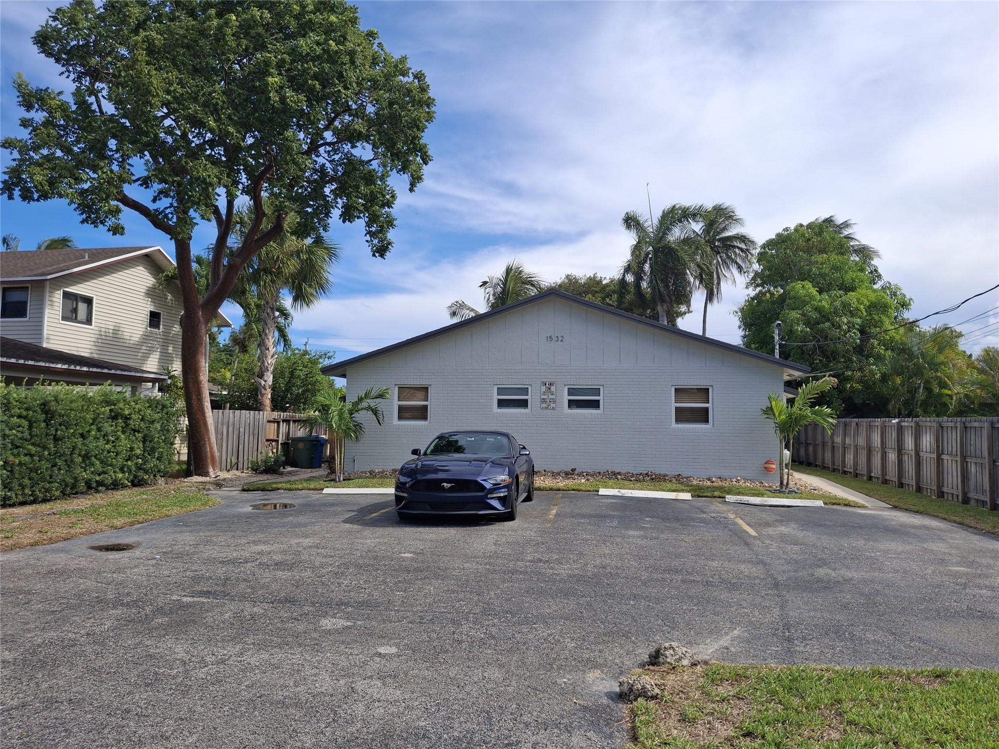 2/2 RENTAL Prime location! East of Dixie Highway! Quiet, Safe, walkable, highly desirable residential neighborhood. The unit offer very spacious 1044 SF w/split BR. 1shower/1tub. Fully renovated. All upgrade included : High impact windows/doors, AC, Wood look porcelain tiles thought out, galley style kitchen w/42" tall cabinets, granite counter top/under mounted sink etc.. Screen in porch connect to separated storage/laundry room w/full size W/D. The Unit have direct access to own 2500+ Sf fenced backyard . Both long term tenant lease end July 2024. Close to cafes, restaurants, bars, banks, supermarkets.