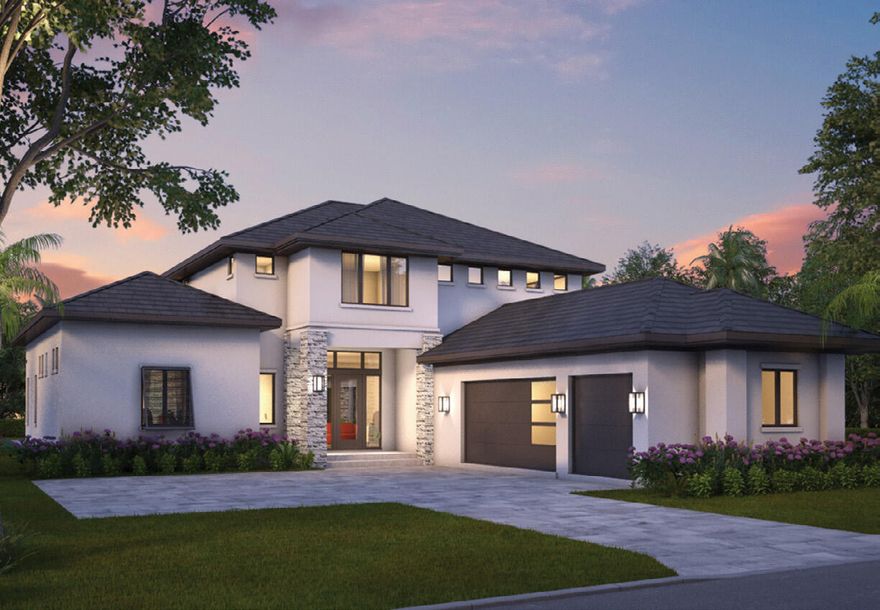 NEW CONSTRUCITON AVAILABLE 2026! One of the premium water views in Tesoro Club.  This is a rare opportunity to secure a brand new Janssen Construction Custom Home.  Designed by famed architect Roger Janssen of Dailey Janssen Architects, this showplace delivers fine living with sensible features. Enter the home and you are greeted by a soaring Great Room and open kitchen, which serves as the heart of the home. Upscale appliances and fixtures including Viking and Sub-Zero. Owner's suite is generous, with foyer entry, and two walk-in closets. Additional office and future elevator space downstairs. Venture upstairs and find three guest bedrooms with ensuite baths. Outside, the home shines, with ample covered patio, full outdoor kitchen and palatial pool.