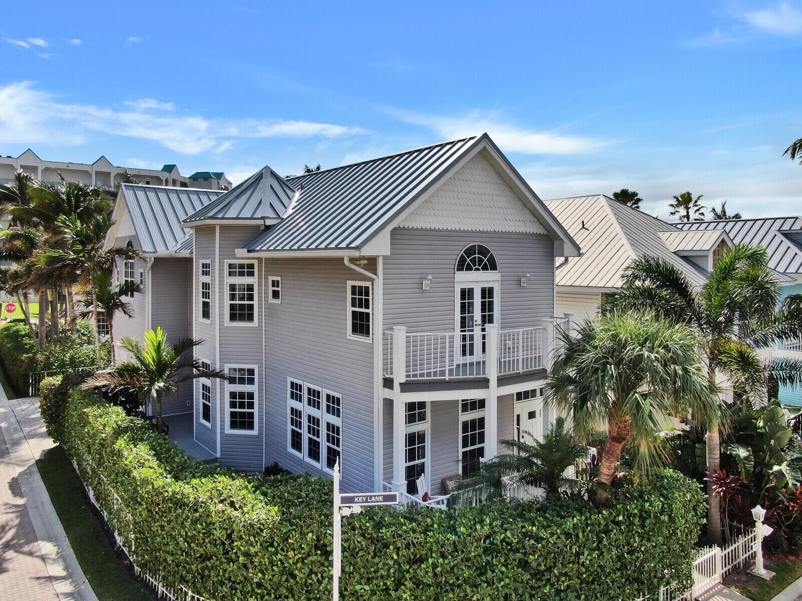 AVAILABLE 2024 SEASON!! Welcome to ''Sandy Cheeks'' a beautiful, ''Key West'' inspired beach side retreat. Phenomenal location, directly across from the beach in the gated community of ''Jupiter Key''. 5 minute drive to restaurants, fabulous shopping, bars and bakeries. Enjoy the community pool located next door, relax in the outdoor living and dining area, enjoy games and fully stocked kitchen. Three smart TV's in the house so you can login to your accounts as well. The photos of the beach are located 100 feet from the house. You can also enjoy a walk, run, or bike ride down the 3 miles of scenic coastline. See additional remarks for household inventory.