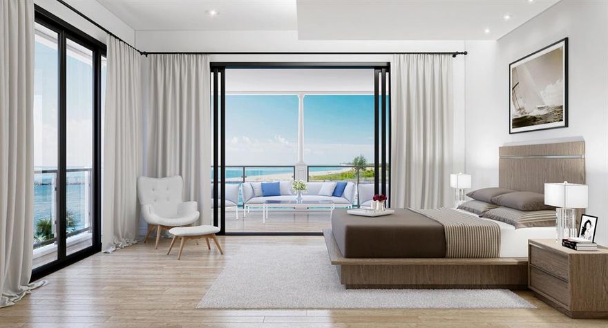 **Financing Available** **Beach Service now included**. The Addison Singer Island is a boutique luxury waterfront condominium on the gorgeous Palm Beach Inlet waterfront in beautiful Palm Beach Shores. The Penthouse is in a class of it's own hosting an entire private floor with a sprawling contemporary floorplan, the finest in finishes and breathtaking panoramic water views.  The Penthouse has a total of six private balconies, an oversized 2 car garage with extra storage, 4 beds, 4.5 baths, glass wine cellar, natural gas, ceilings over 11 feet, Wolf/Sub-Zero appliances, grand  master suite with rain and steam shower, custom cabinetry with bloom hardware, custom luxury finishes, pool/spa and so much more. Located just 10 mins to PGA and 15 Mins to Palm Beach.