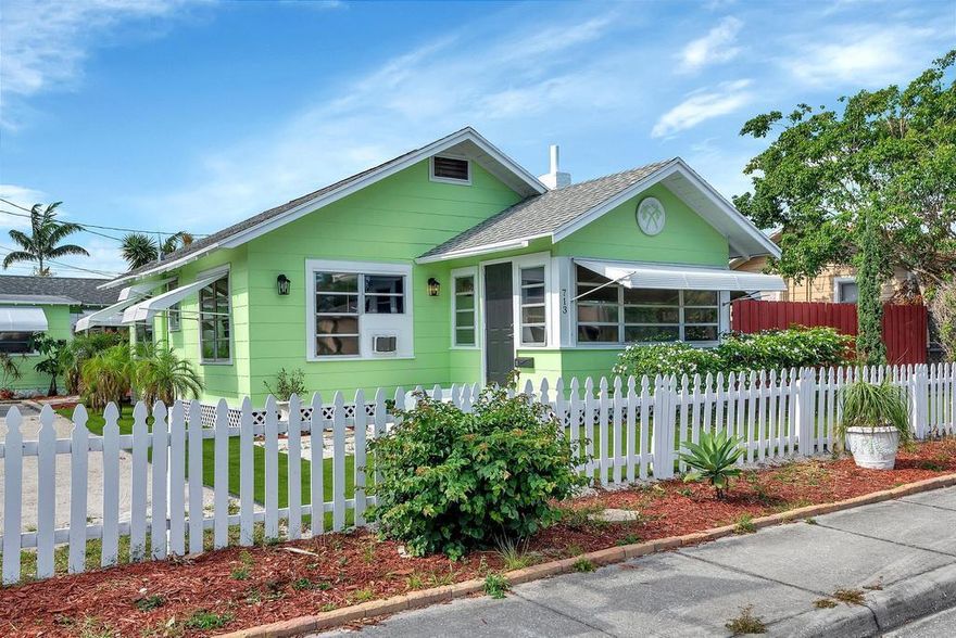 Historic Lake Worth Beach single family home with detached cottage. Perfect for an owner occupant or as an investment opportunity with substantial income potential. The main house is 2 bedrooms and 1 bath, with new laminate floors throughout. Its spacious dining and living room lead through the kitchen and out to a large fenced in yard with plenty of room for a pool. The charming detached studio cottage is complete with a kitchen, bathroom, living room/ bedroom and its own outdoor space. Both units have separate gas &electric meters, access to an on-site washer and dryer and off street parking. Property is blocks to downtown, a few minutes to the beach and centrally located in Palm Beach County. Both units are currently tenant occupied.