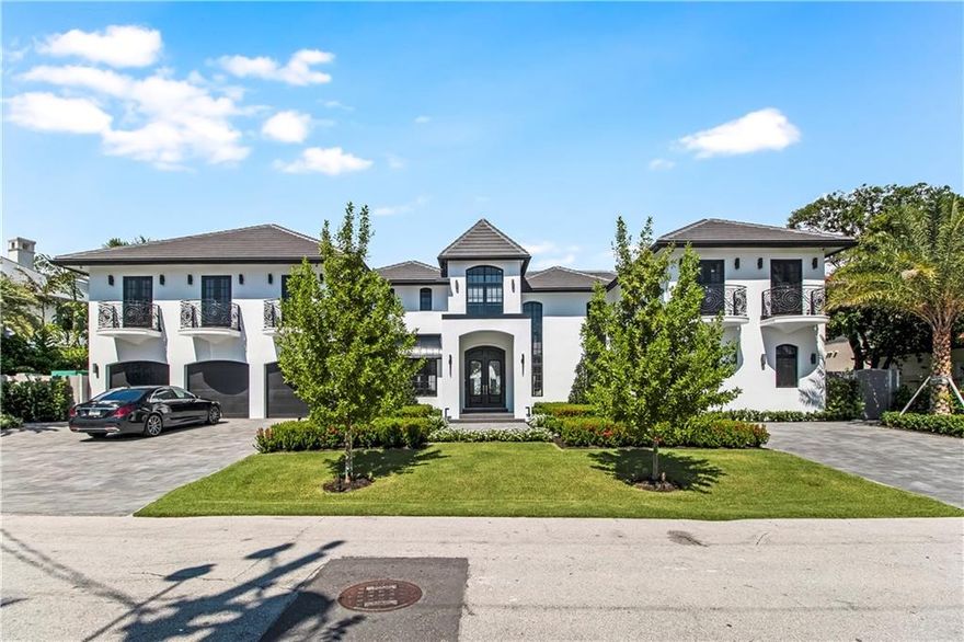 Welcome to Harbor Beach, one of East Fort Lauderdales most prestigious neighborhoods. Take in the breath taking views of Lake Sylvia as you relax and enjoy your backyard oasis. This home features 6 bedrooms, 7.5 baths, gym, game room, library, two laundry rooms and 110 feet of dockage (6' depth low tide). There are two primary bedrooms located in the home, both with unobstructed views of the pool and the water. The kitchen is a chefs dream which includes a 12'x6' quartz island, a 60" Wolf gas Range, custom 60" hood as well as two 36" Subzero refrigerators and two 30" subzero freezers. Do not miss out on this rare opportunity to call Harbor Beach your home. There is also a beach club membership you can purchase that lets you have access to a private beach across the street.