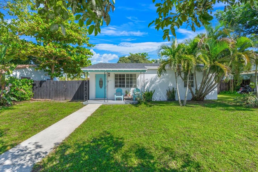 MOTIVATED SELLER. Step into this spacious freshly updated gem featuring new wood floors & a stylishly renovated bathroom. A large, versatile sunlit family room, ideal for entertaining or relaxing in comfort. Modern kitchen with stainless-steel appliances. Newly painted giving the home a crisp, refreshed feel. Enjoy peace of mind with a BRAND-NEW ROOF (2025), hurricane shutters & a charming wood deck ideal for outdoor gatherings. The generously sized, fenced backyard offers room for a pool & includes an outdoor storage shed for convenience. Located in HOT South Middle River neighborhood adjacent to Wilton Manors & next to the newer Gardenia Park townhomes & just minutes from Downtown Fort Lauderdale, Las Olas & the beach. Not in a flood zone.