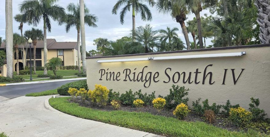*Charming 1/1 Condo in Pine Ridge 55+ Community!*Experience the perfect blend of comfort and convenience in this stunning second-floor condo! Enjoy:- Bright and airy living space with wood flooring and tiled kitchen/bath- Large screened porch/balcony with serene views and nice kitchen cabinets- Community amenities: pool, clubhouse, lake, sidewalks, bocce ball, and shuffle board- Prime location near shopping, entertainment, and Florida Turnpike- Quiet community with a welcoming atmosphere- Accordion shutter on window for added security and storm protection- Dedicated laundry room with washer and dryer in the unitDon't miss this great opportunity for a comfortable lifestyle! Schedule a viewing today! Some photos are virtually staged.