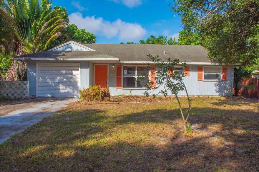 This  pool home is a blank canvas waiting for its new owner! Featuring a 2-bedroom, 2-bath layout with a converted garage for additional  storage space, this property offers endless potential for renovation or customization. Enjoy the benefits of county taxes only and city water service. The home sits on a spacious lot with an in-ground pool and screened patio, ready to be restored to its former charm. Conveniently located near shopping, dining, and downtown Vero Beach. Bring your vision and make this home your own! Buyer to verify exposure and all measurements are approximate : NO SITE UNSEEN OFFERS
