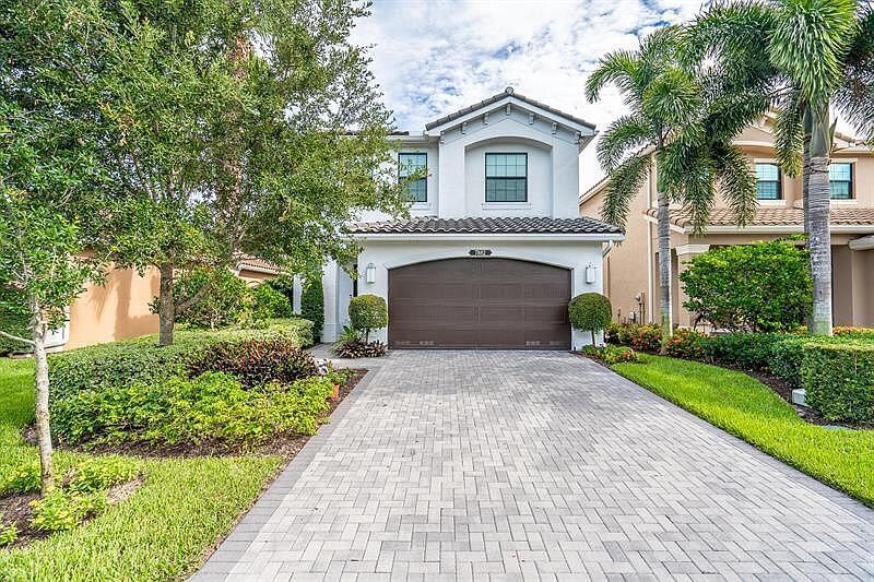 Hidden Gem, This is a builders Messina Model offered fully Furnished/Turnkey, recently build by GL Homes. 3 bedroom 2 and a half bath. beautifully decorated by the builder, full of upgrades, direct lake view. Gated community, gym, pool, tennis, fully equipped club house. Must see to fully appreciate.