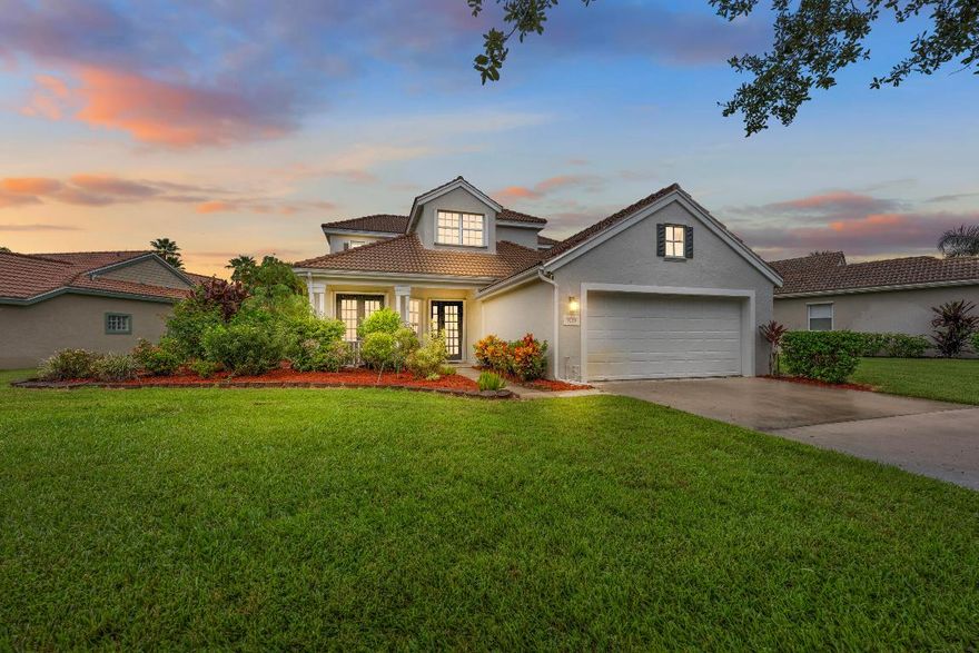 Don't miss your chance to own a 5 bedroom 3.5 bath in the HIGHLY sought after neighborhood: Summerfield! Low HOA fees with luxury amenities: resort style pool, clubhouse, exercise studio, tennis, pickleball, social activities and access to The Champions golf course. This property is equipped with new vinyl flooring throughout, fresh interior paint, and the back patio of your dreams! Additional features include SpeedQueen washer/dryer, 2024 downstairs AC, 2021 water heater, gutters, and FULL storm protection! Primary bedroom with spa like bathroom is tucked away on ground floor. Kitchen is equipped with 2021 stainless appliances, tile backsplash, and granite countertops. Bonus: this home also has a central vacuum for easy cleaning! All security cameras and alarm systems convey! Summerfield is nestled in the heart of Stuart, just south of Cove Road and west of US-1, Summerfield is a welcoming, family-friendly community featuring a Tom Fazio-designed golf course that's open to the public with no membership required. Its prime location and multiple community entry points makes it more than convenient to access US-1, major highways, beaches, and more! Perfect for commuters, residents enjoy the convenience of nearby shopping, dining, recreation, and all the best that South Florida living has to offer!