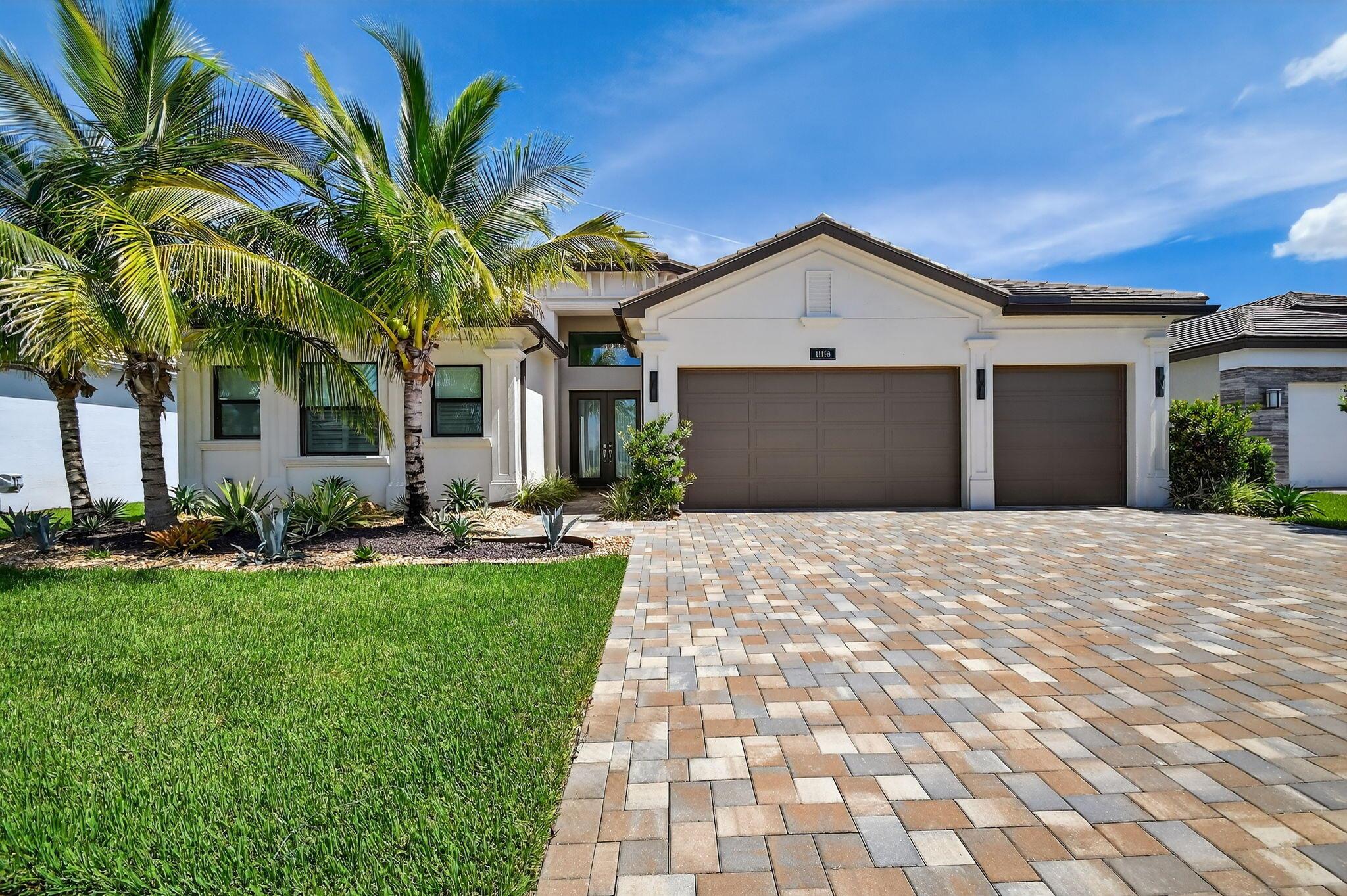 A MUST SEE! Hardly Lived-In this AMAZING 4 Bedroom/4 Bath Custom-Designed Charleston Grande Crown Showcase is a 3,277 sqft WOW HOME in the most desirable Active Adult Valencia Grand GLHomes community! Bring your bathing suit, toothbrush and racquet now with no wait to be built! Enjoy a private resort landscaped backyard with a magnificent large heated saline pool featuring an oversized 6-jet spa that invites endless great times with no houses in view! Relax on the in-pool sunshelf overlooking deck-to-pool fountains, a bubbler, expanded spillover, with a beautiful nighttime light show of 6 synced color-changing lights... a 5-step easy entry, custom painted artisan handrail, an in-pool walking path, a swim lane, an extended patio