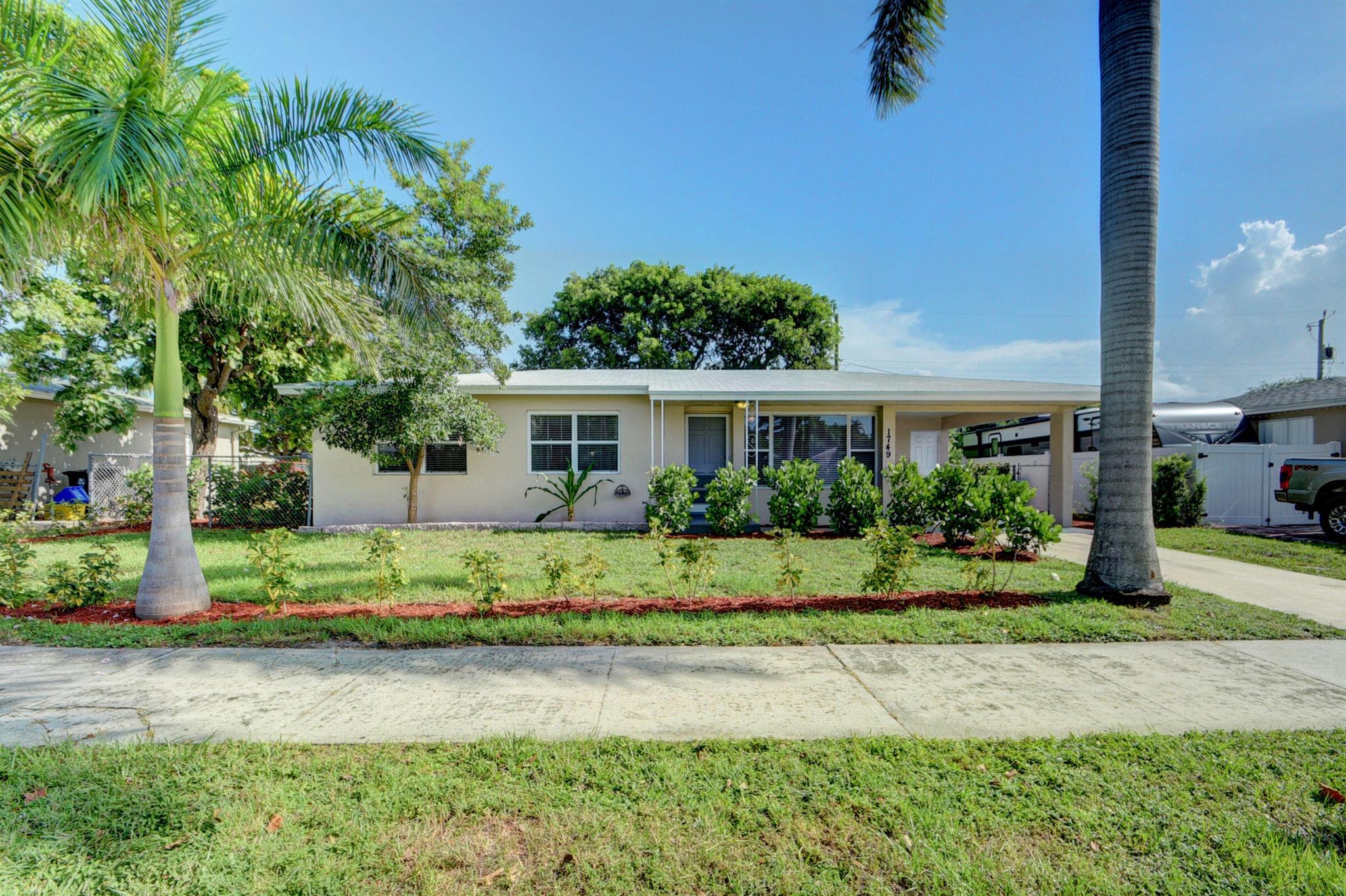 Rarely available 4 bed/2 bath home that is situated on one of the most desirable streets in the neighborhood. This renovated and well-maintained home offers a modern kitchen with rich wood cabinetry with soft-close drawers, granite counters, tile backsplash and stainless appliances. The large master bedroom has an ensuite bath with shower and access to the patio and backyard. Other notable features include waterproof vinyl flooring, new roof in 2020, new AC in 2020, mirrored closet doors, and attached utility room with newer washer and dryer. Enjoy the private backyard and large open patio that is perfect for entertaining. This non-HOA and pet-friendly neighborhood is located close to Sunset Ridge Park, schools, shopping and major highways.