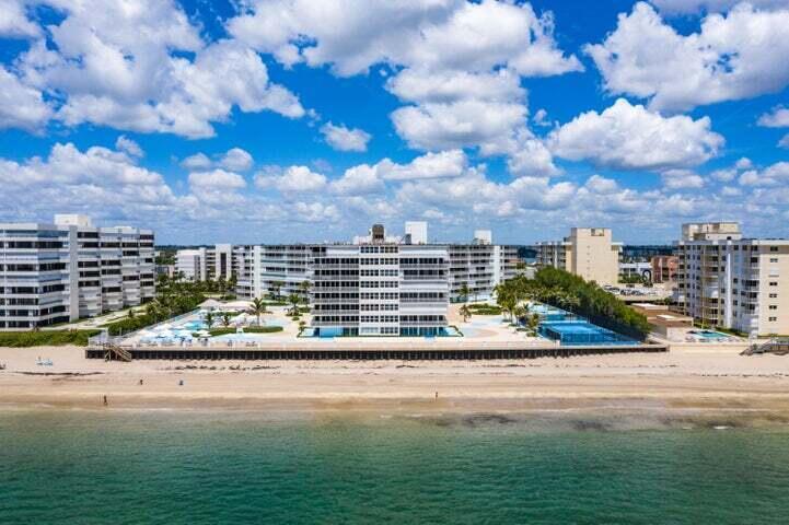 Spectacular Ocean Front Views on the top floor penthouse. Steps down to the Beach with this turnkey seasonal rental. The unit features travertine flooring, Master Bedroom spacious walk-in closet, Convertible 2nd Bedroom w/Queen size sleeper sofa with custom Shoji Screens enclosure. The amenities include, 24/7 front desk, fitness center, game room, business center, sauna, party room, onsite property manager, heated saltwater pool, tennis court, BBQ grills, gazebo, car wash area, covered garage parking. Minutes from Publix Supermarket, Ice Cream Shop, Dune Deck Restaurant, John G's, Benny's on the Beach, shopping, park and much more. Seasonal rental includes electric, water, Hotwire cable & internet. Tenants responsible for the short-term rental 13% tax. ALL AGES WELCOME, 4 months minimum.