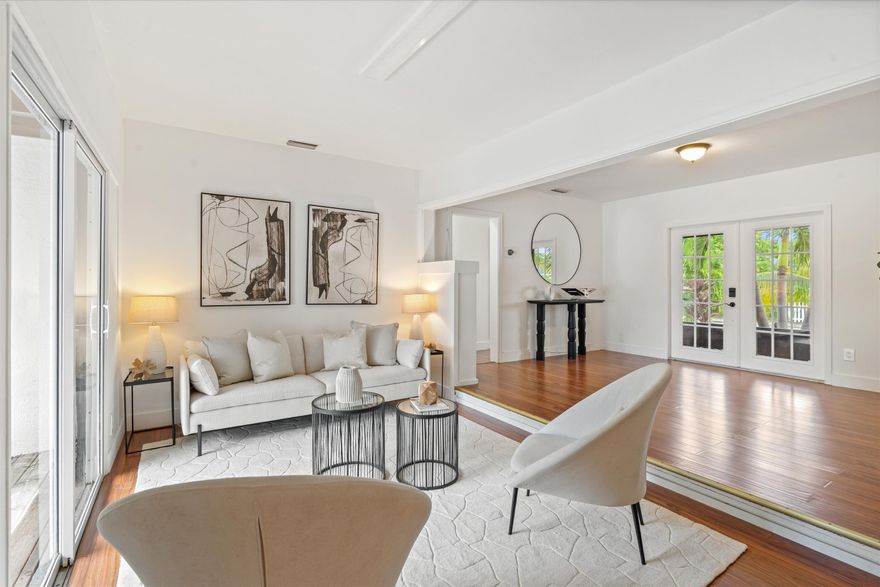 Charming cottage style 3 bed, 2 bathroom & bonus room home with private pool in the heart of Lake Worth Beach, minutes from down town! Redesigned kitchen with granite counter tops & tiled backsplash. Modern plank flooring throughout, covered deck area & back patio, where you can enjoy your morning coffee overlooking the pool. Parking at front & rear of the property, along with a detached garage perfect for converting to in-law suite/guest house/Airbnb/gym or home office. Bonus room overlooking the back yard which could be a guest room/office space & separate laundry room area. Great location for commuters, minutes from I95, as well as the beach with easy access to Palm Beach. Enjoy Lake Worth downtown life, with farmers market, night market, festivals, coffee shops , antique stores restaurants, Lake Worth Playhouse, art galleries, golf courses and local parks, you will find something for everyone! Dont miss this opportunity to enjoy Florida living at its best!