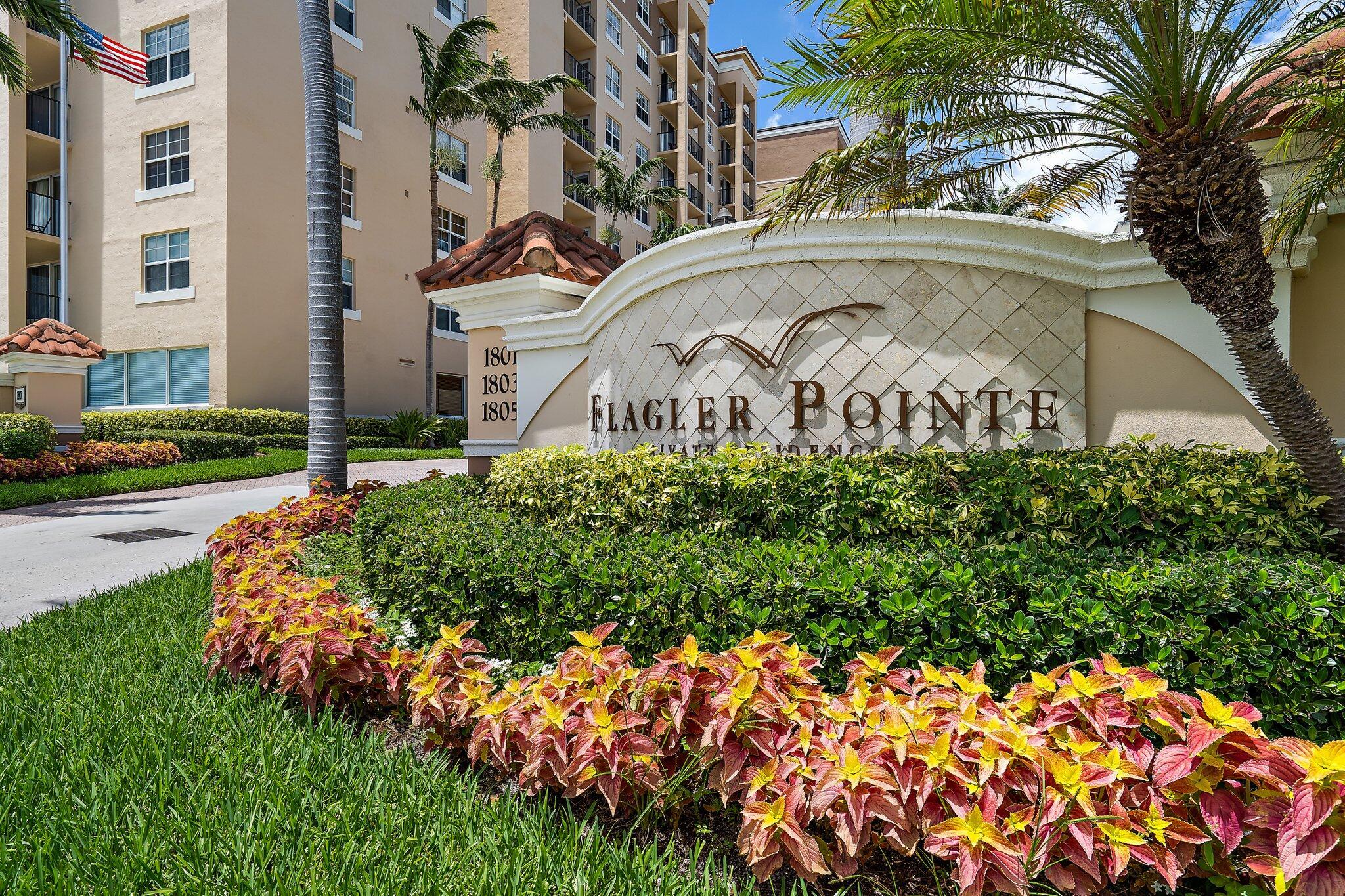 This beautiful 1 bedroom, 1 bathroom upgraded condo is centrally located to City Place, downtown West Palm Beach/Clematis Street, and great restaurants. Kitchen has granite counter tops and back splash, stainless steel appliances, fresh paint, and reserved garage parking. Flagler Point amenities include a heated pool, spa, tiki bar, workout room, bbq area and 24 hr concierge/security.