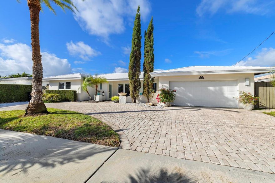 Welcome to your seasonal South Florida escape - where boating, sunshine, and simplicity come together just minutes from the heart of Fort Lauderdale. This fully furnished 3-bedroom, 2-bath single-family home offers the best of Florida living with direct Intracoastal access, a private boat lift, and the rare opportunity to include a 32' Intrepid boat rental with your stay.The backyard is a private oasis featuring a pool, pergola, and low-maintenance turf, creating a space perfect for relaxing, entertaining, or enjoying time outdoors. Inside, the home offers 1,619 square feet of clean, modern living with comfortable furnishings, a fully equipped kitchen, central air conditioning, an in-unit washer and dryer, and all utilities included--electric, internet, water, and cable.