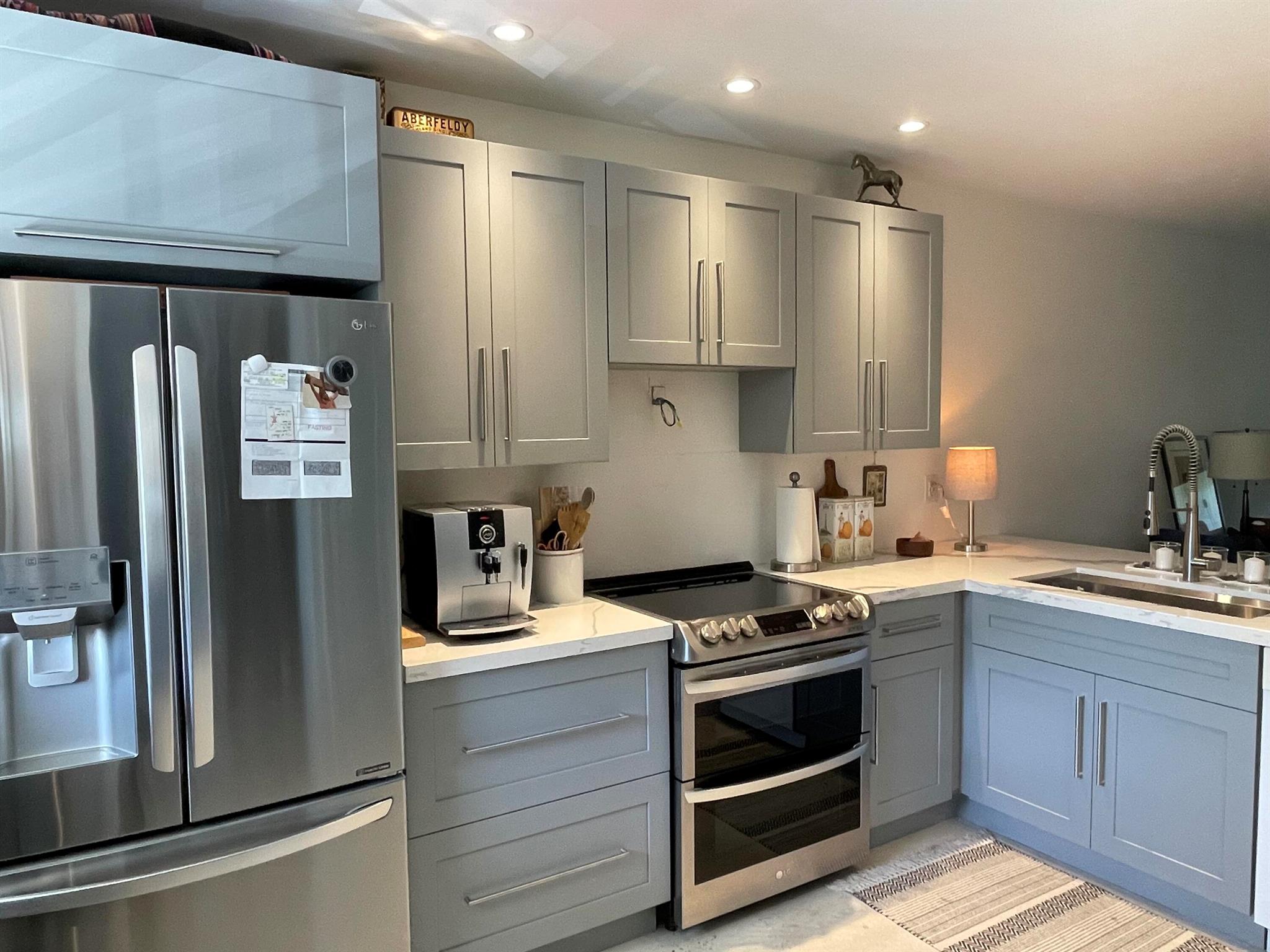 COMPLETELY RENOVATED UNIT IN A VERY SOUGHT 55+ COMMUNITY, IMPACT WINDOWS, NEW ENTRANCE DOOR, TOP OF THE LINE STAINLESS STEEL APPLIANCES, KITCHEN OPEN TO LIVING AREAS. HIGH QUALITY BATHROOMS. RENOVATION. SOLID WOOD DOORS. CLOSE TO I95 ACCESS AND TRI-RAIL STATION,GROCERY STORES AND OTHER SHOPPING AREAS, 2.5 MILES TO THE BEACH, AND A 10-15MINUTE DRIVE TO TRENDY DOWNTOWN. FREE LAUNDRY MACHINES, INTERNET AND BASIC CABLE INCLUDED IN HOA FEE.