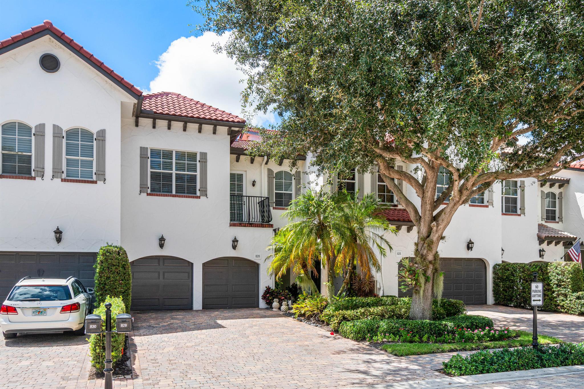 Welcome to 828 Estuary Way, a distinguished townhouse with elevator nestled in the prestigious, gated Estuary community. Spanning over 2,800 sq ft, this impeccably maintained residence combines generous living spaces, timeless construction, and modern comforts. Step inside to discover an elegant foyer leading to the home's living area. The spacious kitchen offers all new appliances included Subzero refrigerator, Wolf oven and induction cooktop. Plenty of seating available between the kitchen dinette and well-appointed formal dining space. The home includes a two-car garage and a private fenced backyard oasis featuring a magnificent mature tree as its centerpiece, surrounded by lush landscaping that creates a serene retreat and a covered patio provides the perfect shaded space.