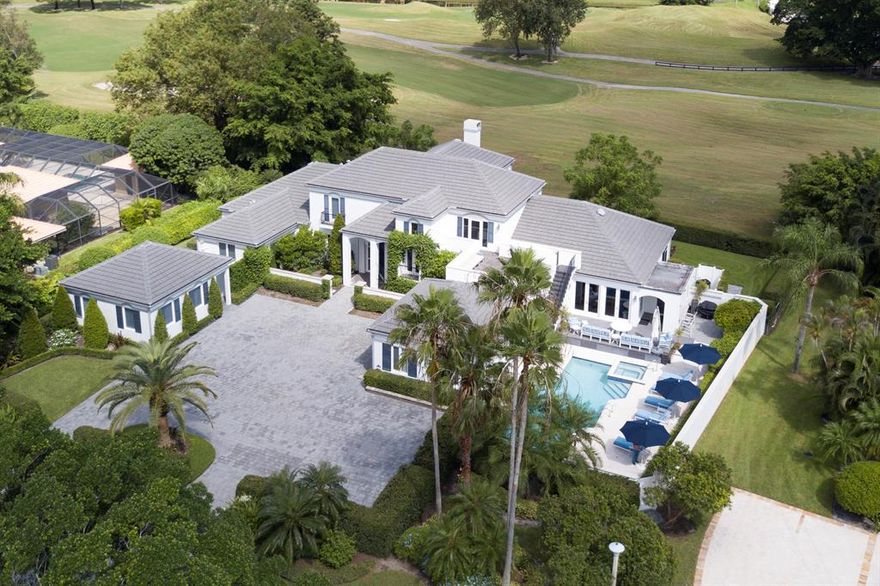 AN  ELEGANT 6 BEDROOM 7.5 BATH ESTATE HOME SITUATED ON  OVER A 1/2 ACRE LOT  IN PALM BEACH POLO AND COUNTRY CLUB. HAVING RECENTLY UNDER GONE A COMPLETE RENOVATION THIS PROPERTY WITH GUEST COTTAGE WILL APPEAL TO  THE MOST DISCERNING BUYER. THE LAYOUT IS EXCEPTIONAL WITH LARGE MASTER SUITE LOCATED DOWNSTAIRS OVER LOOKING THE PETE DYE DESIGNED CYPRESS GOLF COURSE. THE  UPSTAIRS GUEST SUITES EACH WITH BALCONIES ARE THOUGHTFULLY LOCATED  TO CREATE PRIVACY FOR ALL. THE KITCHEN AND FAMILY ROOM  OVER LOOK THE WONDERFUL POOL AREA AND GOLF COURSE AS WELL. THE GUEST  COTTAGE IS COMFORTABLE  AND BEAUTIFULLY APPOINTED. THIS PROPERTY TRULY LIVES LIKE YOUR OWN PRIVATE RESORT AND IS THE PERFECT PLACE TO ENJOY YOUR  WARM & SUNNY FLORIDA SEASON WITH FAMILY & GOOD FRIENDS.