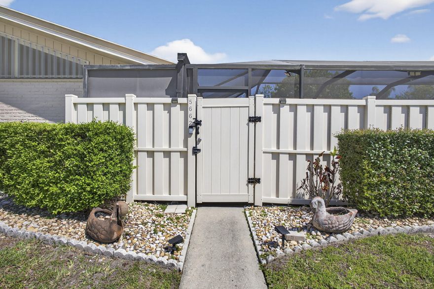 Don't miss this beautifully maintained 3-bedroom, 2-bath single-story townhome in the highly sought-after Westwood Gardens community! Featuring an open-concept floor plan, vaulted ceilings, split bedrooms, and a private fenced patio, this home offers both comfort and functionality—perfect for everyday living and entertaining. The light and bright primary suite includes sliding glass doors to the patio, while two additional bedrooms are conveniently located on the opposite side of the home. Prime location in Palm Beach Gardens with easy access to I-95, PGA Boulevard, and the Turnpike—plus shopping, dining, and the beach just minutes away.