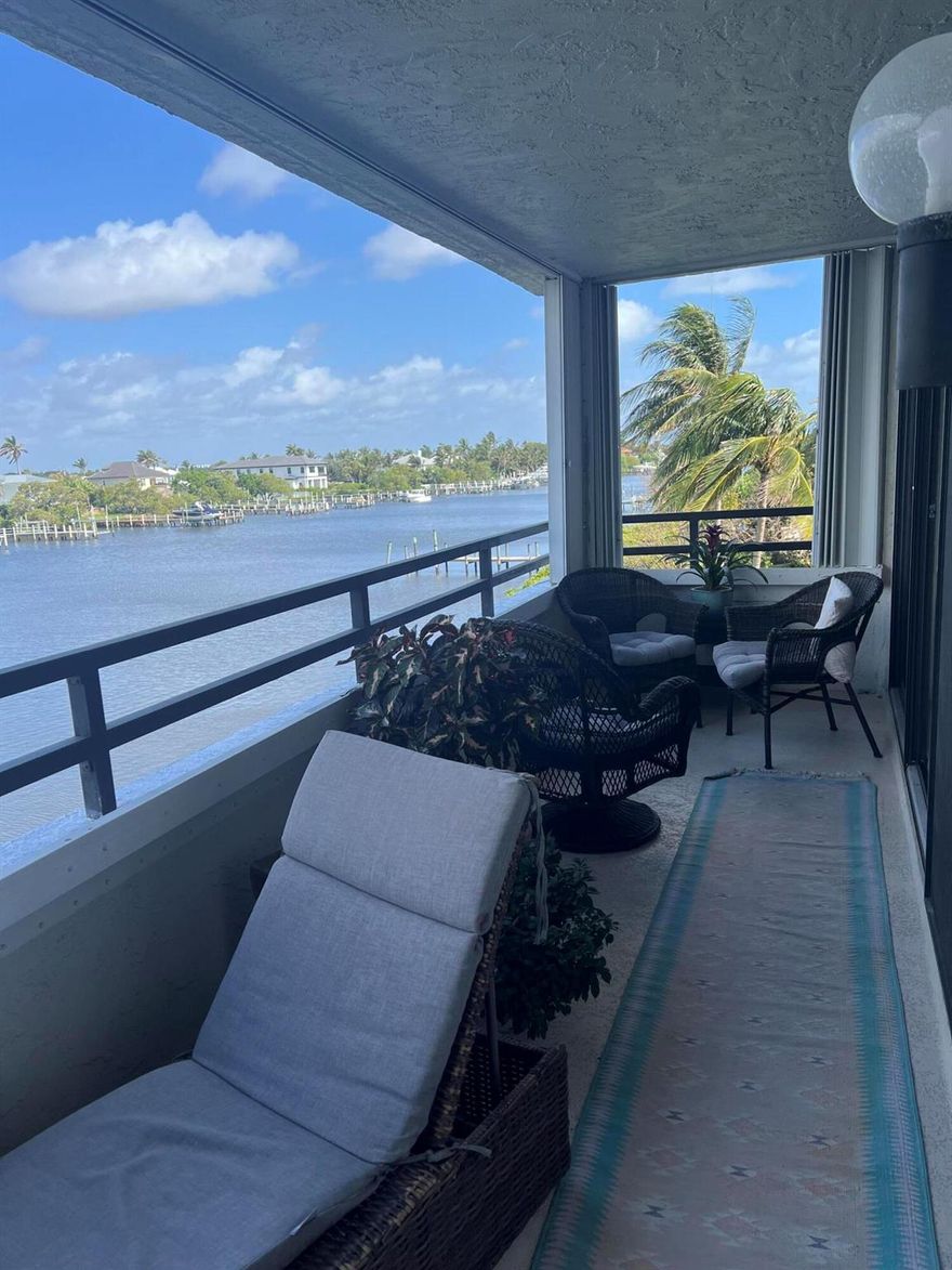 Welcome to your beach oasis at 3555 S Ocean Blvd #315, South Palm Beach FL! This stunning 2-bedroom, 2-bathroom, beautifully furnished condo offers breathtaking intercoastal views. The spacious living area is perfect for entertaining or just relaxing with a good book. There is a modern kitchen featuring stainless steel appliances and granite countertops, and a small breakfast nook area. The master suite boasts a luxurious en-suite bathroom and walk-in closet. Enjoy the ocean breeze from your private balcony. The building offers resort-style amenities including a pool, fitness center, and direct beach access. Available seasonally or year round.