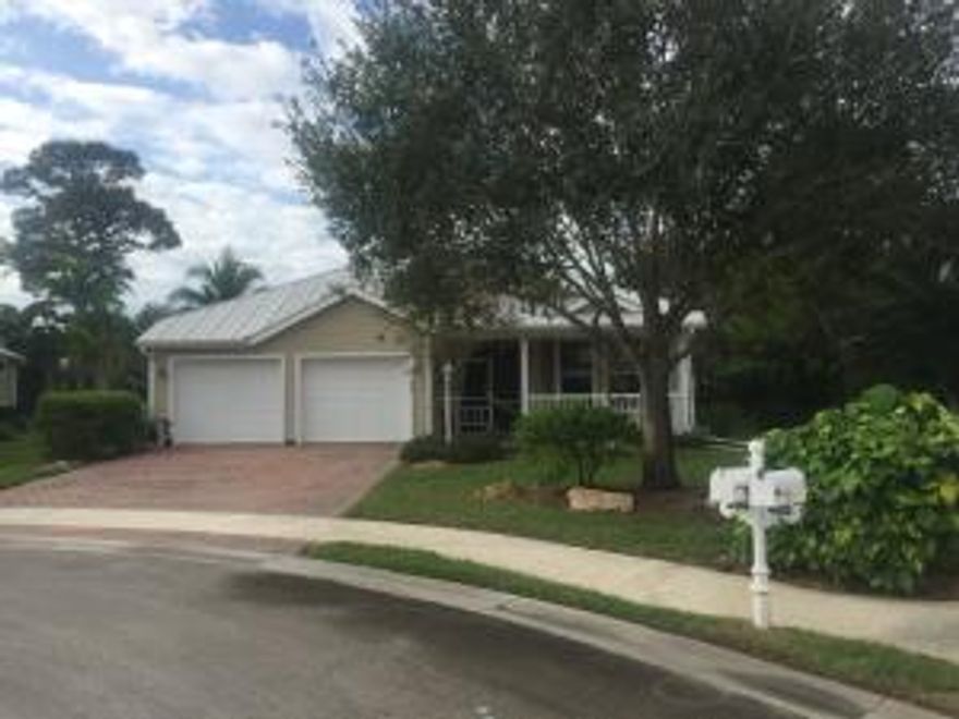 Key West styles home on a private cul-de-sac lot backing up to a preserve for extra privacy. Spacious open floor plan with tile throughout the living areas and laminate flooring in the bedrooms. Master suite offers his/hers walk-in closets plus a luxurious master bath with roman tub and separate shower. French doors from the master and family room  plus sliders from the living room all lead to the covered screened patio with paver walk way to the fire pit. River place offers power boat ramp, fishing dock, hiking trails, sidewalks, street lights, clubhouse and community pool. Seller is offering a $2000 credit towards Buyer's closing cost and pre paids if Buyer uses their preferred lender