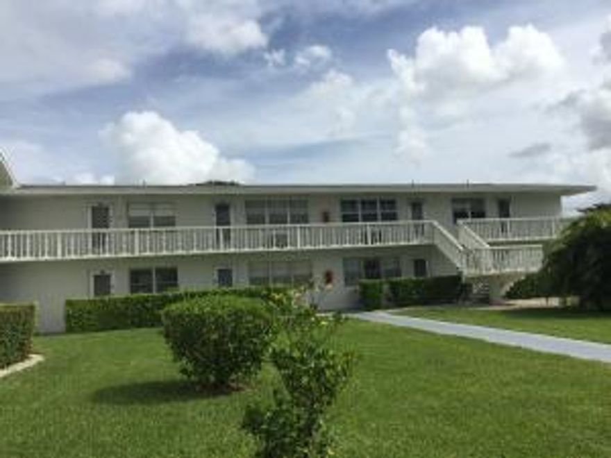 Delightful sunlit corner unit, with lovely garden views, immaculate wood-grain tile floors, warm and inviting. Priced to sell fast. Will not last. Don't spend another winter in the cold. Join the Century Village family with a luxurious state of the art club house,  huge theater, health club, dance classes, &  lots of amenities. On-site beauty salon, medical building with pharmacy. Convenient buses provide transportation to local shopping centers, medical facilities etc.