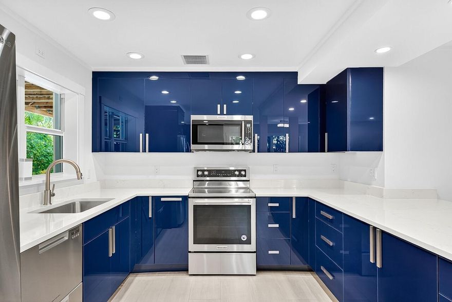 This beautiful 2/2 condo, ''Sea Side Cottage'', is located steps from Vero's most expansive beach with a beach access a few doors down! The extensive improvements include: impact windows, tile plank flooring, smooth ceilings w/ recessed LED lighting, soundproof insulation & noise-deafening sheetrock (walls & ceiling), a water sanitization/purification system, leak detection system, a sleek & modern kitchen w/ SS appliances, Modico cabinetry & quartz countertops, wine bar & custom touches in both bathrooms! See full feature list. Walk home after a day at the beach & enjoy the private outdoor shower & convenience of being within walking distance to popular restaurants, too!