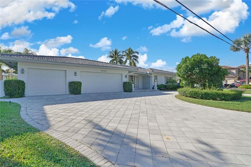 Stunning waterfront home located just 4 lots from the intracoastal in South Florida's Premier Boating Community of Lighthouse Point. This 3-bedroom 2.5 bath home resides on an expansive 150ft wide canal and comes furnished. The open floorplan is flooded with natural light and provides endless water views. A spacious primary bedroom features a large walk-in closet and views of the canal right from your bed. Stepping outside you'll find multiple areas to enjoy the South Florida lifestyle including a pool, jacuzzi, opening decking for lounge chairs, and a BBQ area. The home is nestled on a quiet peninsula close to DeGroff park, and minutes from Deerfield's Blue Wave Beach.