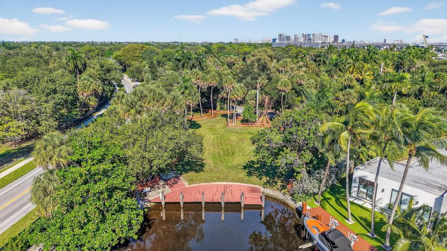 The Riverland area of Fort Lauderdale is known for the beautiful large canopies of trees & laid-back sense of a well-established boating community with ease of access to I95, downtown Fort Lauderdale, beaches, shopping & dining.  This is a unique parcel, vacant land & ready for development, with .7 of an acre (over 30,032 sf), approximate dimensions 80 ft on water (63 ft dock) plus 102ft, 180ft on SW 26th Avenue & 180ft on Riverland Road.  Room to build a substantial residence.  See attached survey showing building set-backs.  Enjoy the endless potential of this large property & serene location.  POTENTIAL SELLER FINANCING AVAILABLE!