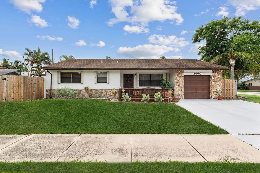 Welcome to your home in West Deerfield Beach! This is a 3-bedroom, 2-bath single-family oasis that features a sparkling pool and an inviting open floor plan. Nestled on a generous corner lot, it showcases an updated kitchen and bathrooms, marble flooring throughout, and a large covered patio perfect for entertaining by the pool. With a convenient one car garage and a specious side yard for Boat, RV or Trailer, this home offers both elegance and functionality. Enjoy the convenience of nearby shopping, dining, and the beach, plus quick access to I-95 and Turn-Pike. Experience the ultumate in South Florida living right here!