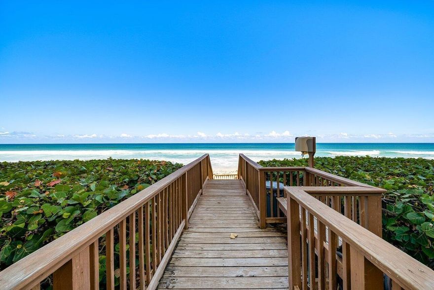 Relax and take in the ocean views from this 2 bedroom, 2 bathroom condo at Concordia in South Palm Beach. The open living space features a spacious living and dining area, split bedrooms for privacy, and a separate kitchen with a breakfast room. Both bedrooms offer ample closet space, and the bathrooms are well-appointed. Additional features include hurricane shutters, extra storage, and a large balcony with ocean views—perfect for relaxing or entertaining. The condo can be rented up to three times per year and offers all-new building amenities, including an oceanfront pool with direct beach access, a fully renovated lobby, a stylish club room, a fitness center, and on-site door staff. Conveniently located near shops, dining, golf, and cultural destinations, and only minutes from Worth  Avenue the Kravis Center, downtown West Palm Beach, Palm Beach International Airport, I 95, the Four Seasons, and Eau Palm Beach Hotel, this unit offers a rare opportunity to enjoy the Palm Beach lifestyle or all Florida weather with its impact proof, hurricane rated windows. Assigned parking is directly across from the lobby for added convenience. Property is also available for rent.